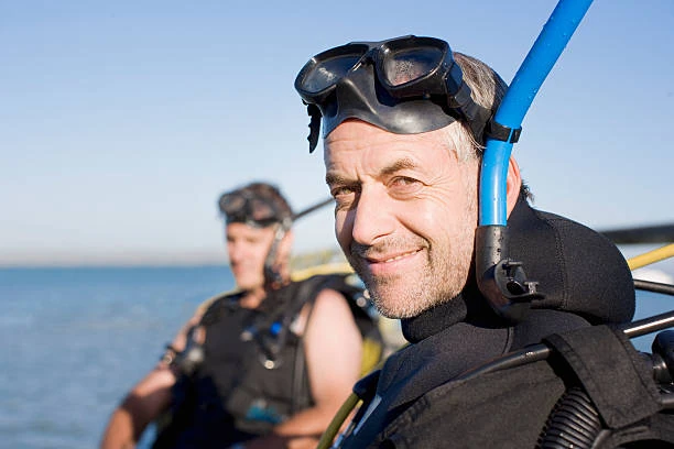 Aula de mergulho na Praia do Porto da Barra
