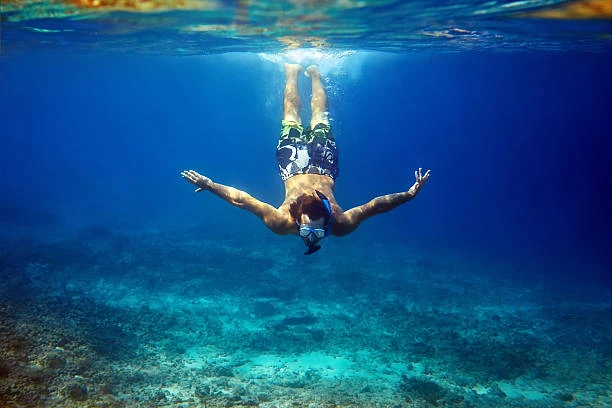 Batismo de mergulho com snorkel na Praia do Porto da Barra