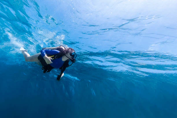Primeiro mergulho para iniciantes na Praia do Porto da Barra